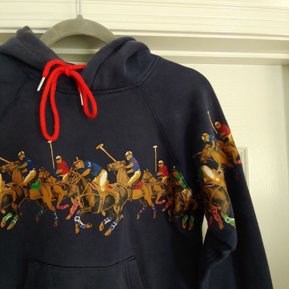 Polo Ralph Lauren Equestrian Heritage Preppy  English Countryside Hoodie Youth S - Picture 5 of 14